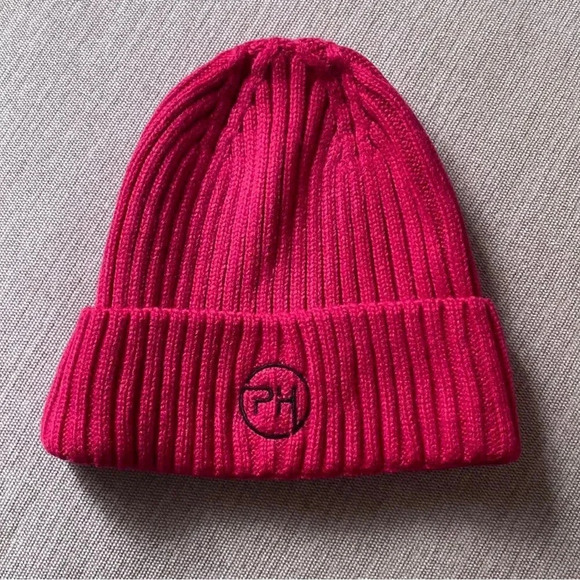 Accessories - Punch House Punch Pedal Cycling Knit Cranberry Pink Beanie One Size NWOT